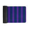 Large Mouse Pads, Blue and Purple Candy Stripes Desk Mat with Stitched Edges Writing Mat for Game or Office - 12" x 24" view 3