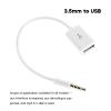 Peiiwdc 3.5mm Car Cable Male Car AUX Plug to USB 2.0 Female Converter Adapter 3.5mm to USB Converter view 2