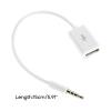 Peiiwdc 3.5mm Car Cable Male Car AUX Plug to USB 2.0 Female Converter Adapter 3.5mm to USB Converter view 3