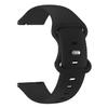 ONE ECHELON Quick Release Watch Band Compatible With Garmin Vivomove 3 44mm Silicone Pin & Tuck Replacement Strap (Black) view 1