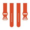 ONE ECHELON Quick Release Watch Band Compatible With Garmin Vivomove Silicone Pin & Tuck Replacement Strap (Orange) view 4