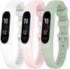 Chainfo compatible with Garmin Vivosmart 5 / Smart 5 Watch Band, Soft Silicone Classic Sport Replacement Watch Band with Stylish Design NO231022 (H [Pack of 3]) view 1