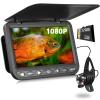 FishPRO HD1080P Underwater Fishing Camera 7'' IPS w/DVR 32GB, 10,000mAh- (NO Need Learn) Ice Fishing Camera Underwater, IR & LED for Dark, Portable Ice Fish Finder for Ice Lake Fishing-82ft view 1