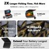 FishPRO HD1080P Underwater Fishing Camera 7'' IPS w/DVR 32GB, 10,000mAh- (NO Need Learn) Ice Fishing Camera Underwater, IR & LED for Dark, Portable Ice Fish Finder for Ice Lake Fishing-82ft view 3