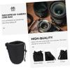 OSALADI 6pcs Neoprene Camera Lens Pouch Bag Shockproof Thermal Insulation Protector for Lenses Compact Design Carabiner for Easy Carrying Fits Lenses up to and Wide view 3