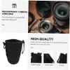 WOFASHPURET 2pcs Flexible Camera Lens Pouch Bag Shockproof Thermal Insulation Protector Xl for Safe Storage and Travel Drawstring Neoprene Design Camera Lens Accessories view 2