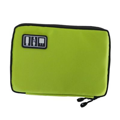 BUTIFULSIC 2layer Usb Cable Storage Organizer for Travel Accessories Digital Gadget Case Green Cables Usb Drives and Personal Items