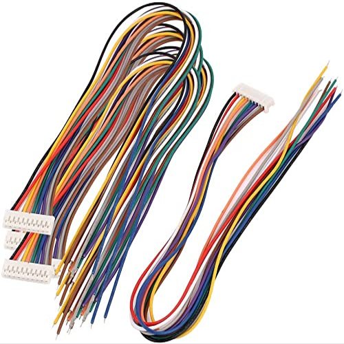 XYWHPGV 5pcs Single Ended 10P PH2.0 Balance Plug Connector Extension Cord 30cm Multicolour(6b928 c0d62 075b7 ff4e5 0f9df e437c