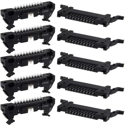 XYWHPGV 10Pcs 2x10-Pins 2.54mm Pitch Double Rows Straight Connector PCB IDC Ejector Header(d0785 bec01 462f8 a110a aa55f 1401c