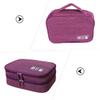 Yardenfun Portable Cord Organizer Bag for Electronics Accessories Dual-layer Travel Case for Cables and Chargers Lightweight and Compact Design for Home Office Travel view 2