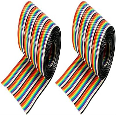 XYWHPGV Flat Cable 40P Rainbow IDC Wire 1.27mm Pitch 1m Long 2pcs(b4111 a2498 63845 c9b9d 0cedd 99f6b