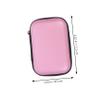 Uonlytech 8pcs Portable Electronic Organizer Bag Double Layer Storage Pouch for Cables Chargers Earphones Lightweight Travel Accessory Case Pink view 3
