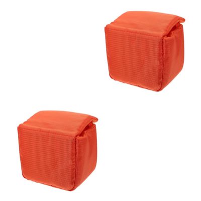 Uonlytech 2pcs Shockproof Portable Lens Pouch Bag Thickened Case for Dslr Mirrorless Cameras Lightweight Compact Design Easy to Carry for Outdoor Photography Accessories