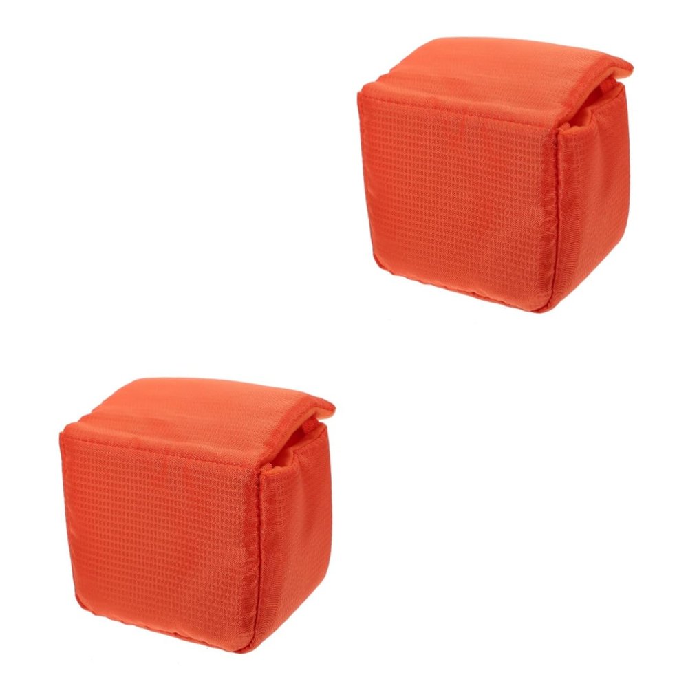 Uonlytech 2pcs Shockproof Portable Lens Pouch Bag Thickened Case for Dslr Mirrorless Cameras Lightweight Compact Design Easy to Carry for Outdoor Photography Accessories