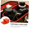 Uonlytech 2pcs Shockproof Portable Lens Pouch Bag Thickened Case for Dslr Mirrorless Cameras Lightweight Compact Design Easy to Carry for Outdoor Photography Accessories view 3