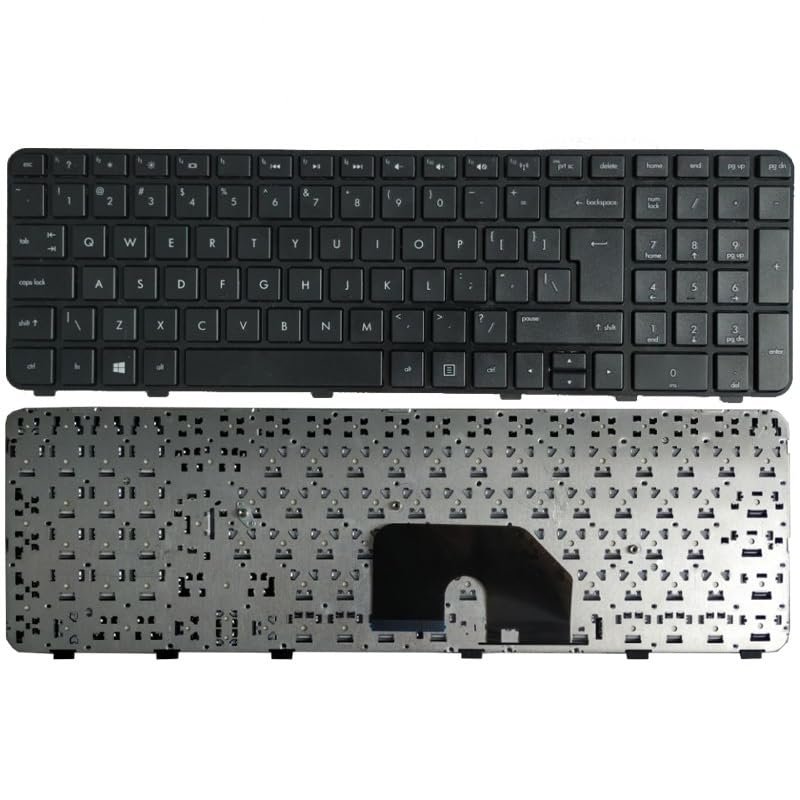 ANROI OEM UI Laptop Keyboard for HP dv6-6000 634139-001 633890-001 640436-001 640436-071 640436-161 UI Black with Frame Keyboard Accessories