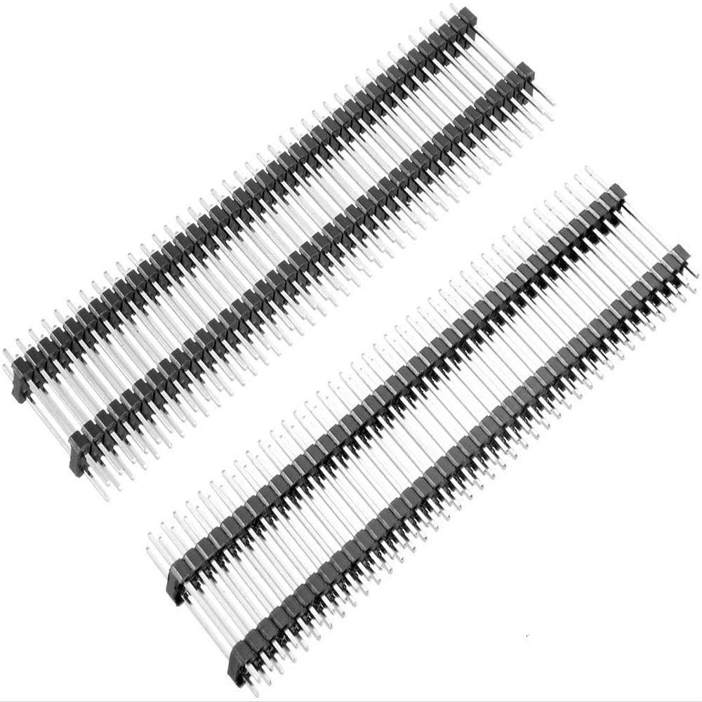XYWHPGV 10pcs 2.54mm Pitch 40 Pin 23mm Length Double Connector Straight Pin Header Strip for Prototype Shield(2EFAA DA68D 17CBA 7C890 A7D77 68971
