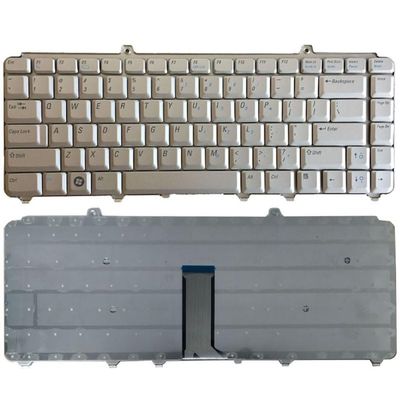 ANROI OEM US Laptop Keyboard for Dell inspiron 1420 1520 1521 1525 NK750 R1-5-B08 PP29L XPS M1530 XPS M1330 US Silver and Black Accessories (Color : Silver)