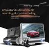 3-Channel Dash Cam with Front and Rear Inside Views, 1080P Full HD with 170-degree Wide-Angle Lens, IR Night Vision, Loop Recording, Reverse Assist, and 24-Hour Parking Recording. view 2