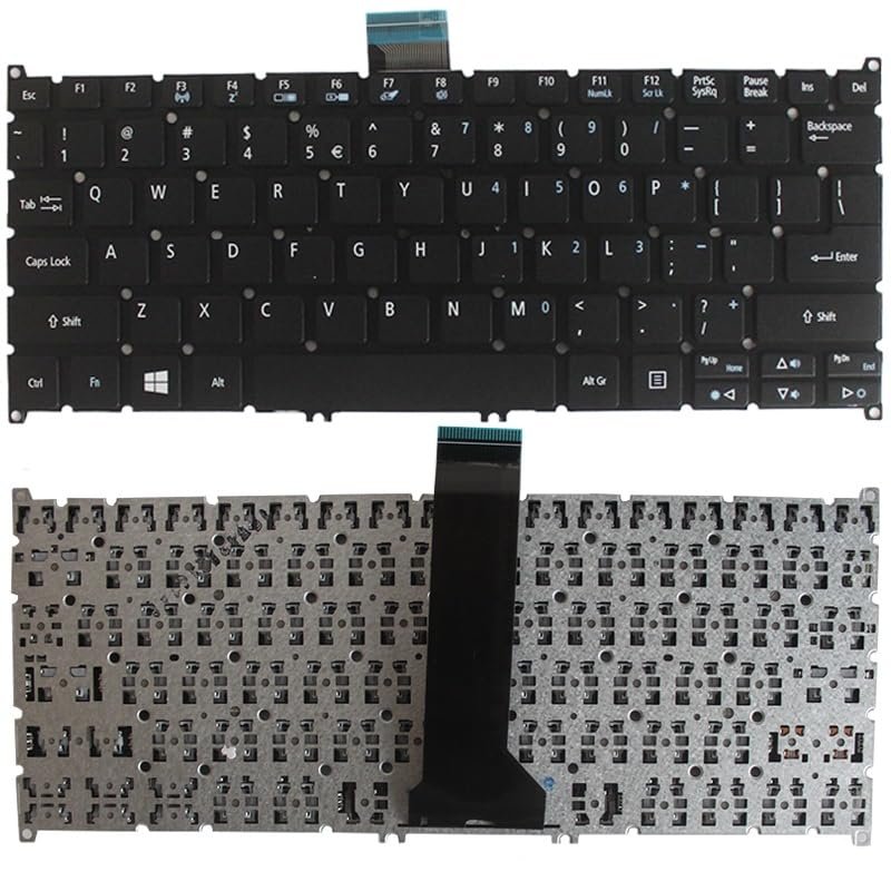 ANROI OEM New US Keyboard for Acer Travelmate B116-M B116-MP P236-M P238-M US Keyboard No Frame Black Accessories