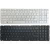 ANROI OEM New US Laptop Keyboard for HP Pavilion 17 17E 17N 17-N 17-E R68 AER68U00210 710407-001 720670-251 725365-251 White/Black Accessories (Color : White with Frame) view 2