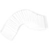 100PCS Alumina Ceramic Insulating Sheet,TO-220 Ceramic Sheet Cooling Pad 3.2mm Hole MOS Transistor IGBT Cooling Pad view 1