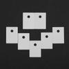 100PCS Alumina Ceramic Insulating Sheet,TO-220 Ceramic Sheet Cooling Pad 3.2mm Hole MOS Transistor IGBT Cooling Pad view 2