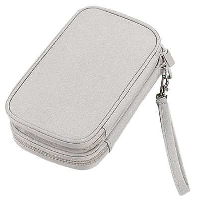 2pcs Protective Digital Accessories Organizer Bag Electronic Storage Pouch for Travel Multi Charging Cable Holder Portable Utility for Cords Earphones and Mobile Chargers