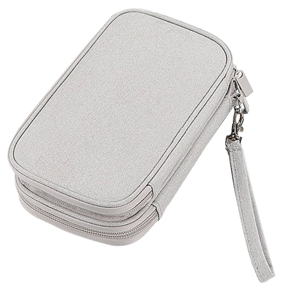 2pcs Protective Digital Accessories Organizer Bag Electronic Storage Pouch for Travel Multi Charging Cable Holder Portable Utility for Cords Earphones and Mobile Chargers