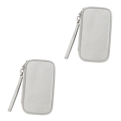 OSALADI 2pcs Multi-functional Digital Accessories Organizer Bag Travel Pouch for Cables Chargers and Electronics Elegant