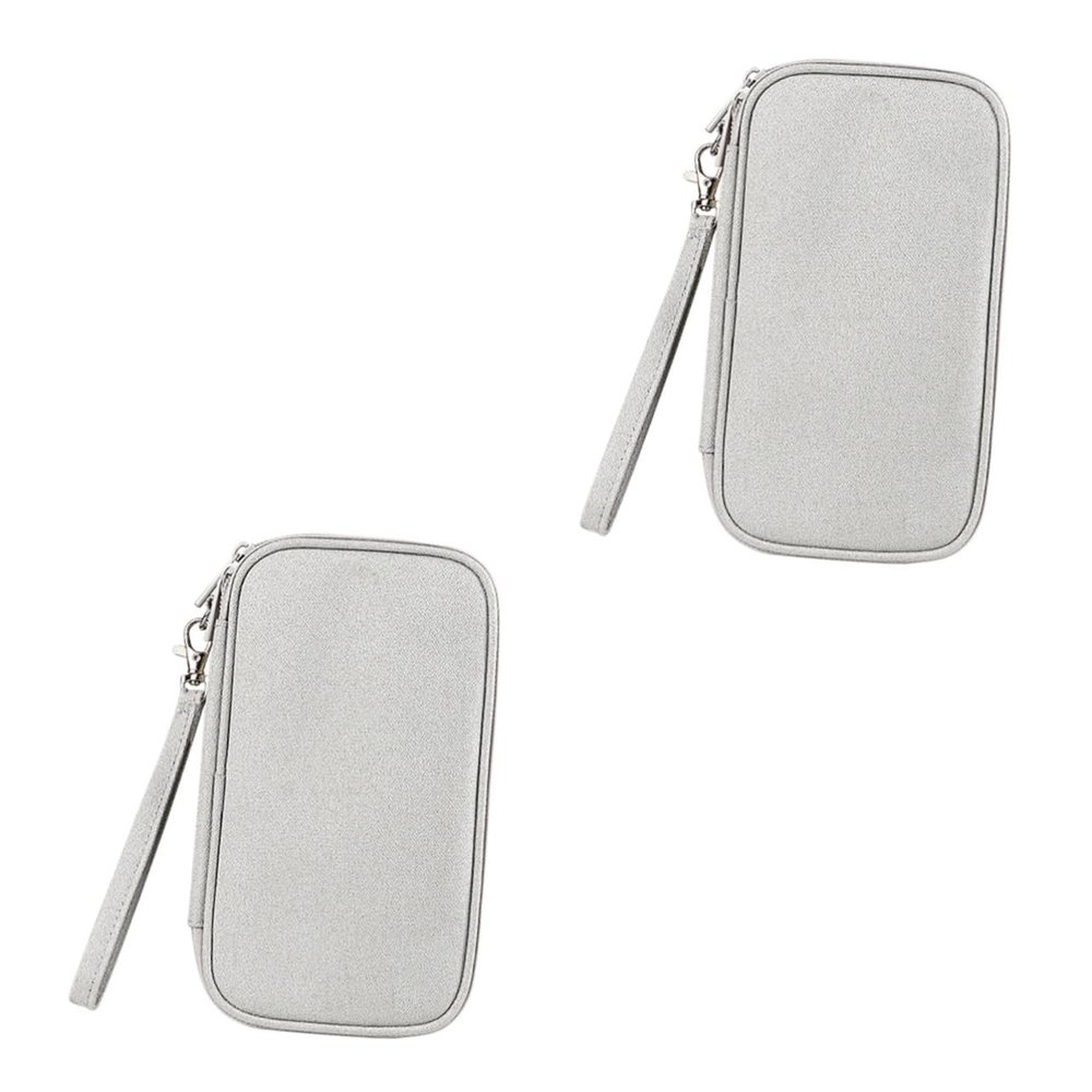 OSALADI 2pcs Multi-functional Digital Accessories Organizer Bag Travel Pouch for Cables Chargers and Electronics Elegant