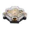 3 Way Car Audio Stereo Power Distribution Block Splitter, Stable Circuit, Prevent Wire, High Sensitivity, Suitable for Auto Car Boat, Transparent Shell view 1