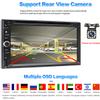 CarPlay & Android Auto Car DVD Car Player,2 Din 7 Inch Touch Screen Car Stereo with Bluetooth,Support Mirror Link,SWC,RDS,AM/FM AUX Input Car Radio Receiver view 3