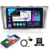 8-Core 8+128G Android Car Radio Stereo for Toyota Camry 2006-2011 with Wireless Carplay Android Auto, 9 Inch QLED Touch Screen, WiFi/4G, GPS Navi, DSP/Hi-Res, AM/FM, Bluetooth 5.0, Backup Camera view 1