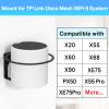 Black Metal Router Wall Mount Shelf for TP-Link Deco X20, X55, X55 Pro, X60, X68, XE75, XE75Pro, X90, PX50 Mesh WiFi 6 - Space Saving Router Mount Bracket Holder Stand for TP-Link Easy to Install view 2