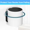 Black Metal Router Wall Mount Shelf for TP-Link Deco X20, X55, X55 Pro, X60, X68, XE75, XE75Pro, X90, PX50 Mesh WiFi 6 - Space Saving Router Mount Bracket Holder Stand for TP-Link Easy to Install view 4