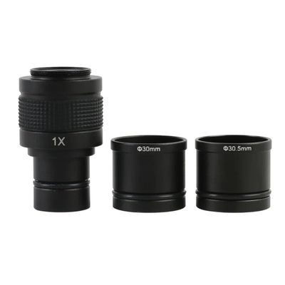 Microscope Accessories Kit 0.5X 0.4X 1.0X C Mount Microscope Adapter 23.2mm Electronic Reduction Lens 0.5X Microscope Relay Lens Microscope Slides (Color : Adapter with Ring B)