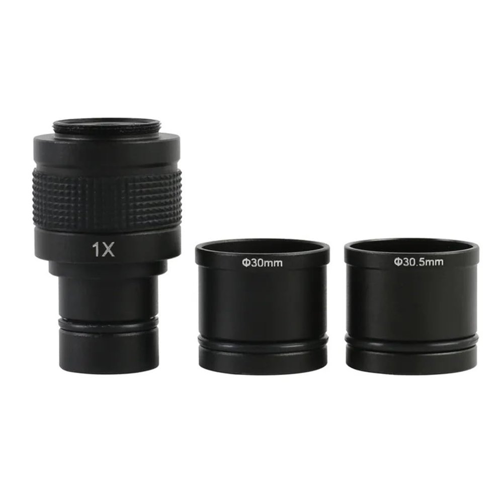 Microscope Accessories Kit 0.5X 0.4X 1.0X C Mount Microscope Adapter 23.2mm Electronic Reduction Lens 0.5X Microscope Relay Lens Microscope Slides (Color : Adapter with Ring B)