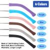 Omnful Glasses Ear Cushion Longer Length with Soft Knitting Cotton, Anti-Slip Elastic Eyeglasses Ear Grips for Glasses, Sunglass Temple Tips Sleeve Retainer - Eye Glasses Ear Cushions, 3pairs Grey view 4