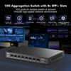 MokerLink 8 Port 10Gbps SFP+ Switch, Support 1G/2.5G/10G SFP Module, 160Gbps Bandwidth, Fanless Unmanaged Plug and Play Ethernet Switch view 2