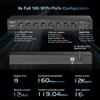 MokerLink 8 Port 10Gbps SFP+ Switch, Support 1G/2.5G/10G SFP Module, 160Gbps Bandwidth, Fanless Unmanaged Plug and Play Ethernet Switch view 4