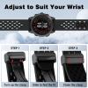 ISABAKE 26mm Silicone Strap for Fenix 6X Pro/Fenix 7X, Magnetic QuickFit Band for Garmin Fenix 5X Plus, Fenix 3 HR, Quaitx 3 Smartwatch view 4