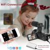 GREUIGNREINGRUG Digital Video Camera Vlogging Live Streaming 4K Camcorder 56MP 3.0Inch IPS Touch Screen WiFi IR Night Vision 18X Digital Zoom with 64G SD Card view 3