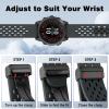 ISABAKE 26mm Silicone Strap for Fenix 6X Pro/Fenix 7X, Magnetic QuickFit Band for Garmin Fenix 5X Plus, Fenix 3 HR, Quaitx 3 Smartwatch view 4