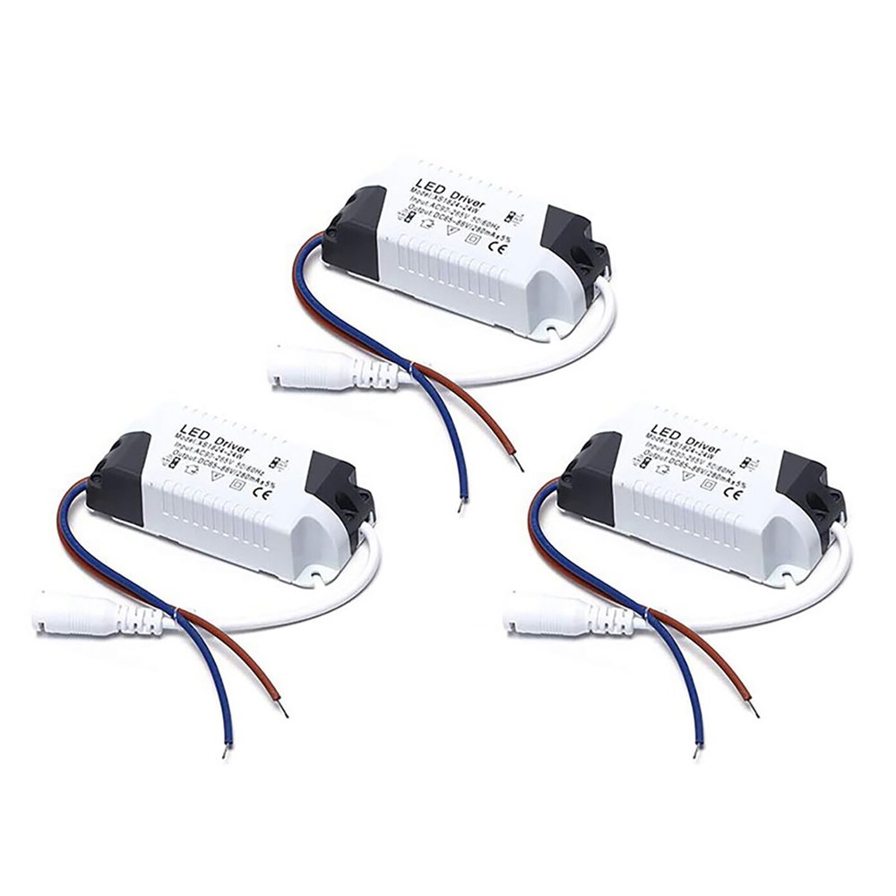 DAGIJIRD 18-24W Waterproof LED Driver AC 90-265V to DC65-86V Low Voltage Output Adapter for LED Strip Lights, 3PCS