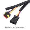 Alex Tech 10ft - 1/2 inch Split Wire Loom Tubing - Black view 3
