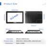 SunKol 13.3 inch Embedded Industrial Panel PC, Capacitive 1920 * 1080 Touch Screen, VESA Bracket, Win 10 Computer for Automation, HDMI, 2xLAN, 4xUSB, 2xRS485, 4xRS232(I5-7200U,8GB-DDR4 RAM 128GB SSD) view 3