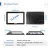 13.3 inch Embedded Industrial Panel PC, 10 Point Capacitive 1920*1080 Touch Screen, VESA Bracket, Win 10 Computer for Automation, HDMI, 2xLAN, 4xUSB, 6xRS232, VGA(J1900,8GB-DDR3 RAM 128GB SSD) view 3