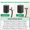 Speaker Stand Pair for Samsung Stands and Wall Mount - 33" to 42" Height Adjust Floor Stand for Samsung Surround Sound Rear Speakers with Keyhole & Thread Hole view 2