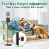 Speaker Stand Pair for Samsung Stands and Wall Mount - 33" to 42" Height Adjust Floor Stand for Samsung Surround Sound Rear Speakers with Keyhole & Thread Hole view 3
